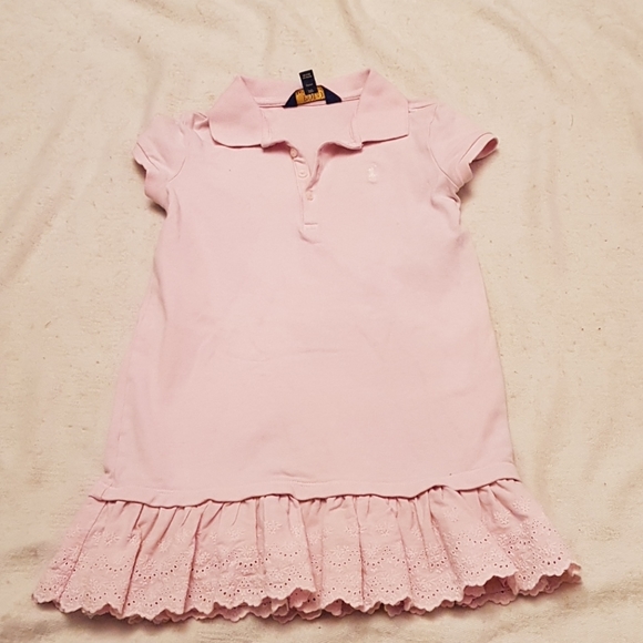 Polo Ralph Lauren Other - Polo Ralph Lauren pink dress with ruffle bottom